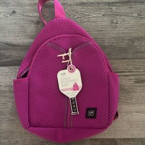 NWT L+W sling pickleball bag pink